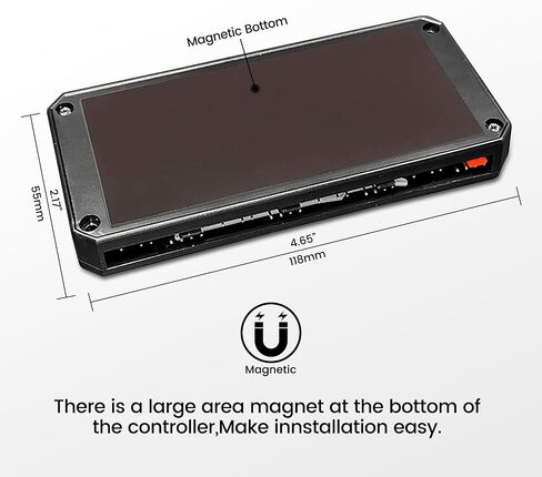 وحدة تحكم مروحة MEHIDFY ARGB، وحدة تحكم في درجة حرارة مروحة PWM، 4Pin PWM 5V 3Pin ARGB مروحة تبريد ذكية للتحكم عن بعد لجهاز الكمبيوتر الشخصي، محور مروحة الرادياتير in Kuwait