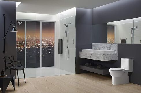 KOHLER Reach Comfort Height One-Piece Elongated 1.28 Gpf Toilet with Skirted Trapway and Left-Hand Trip Lever in Kuwait