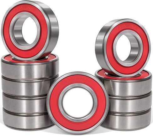 بونبو 10 قطع 6205-2RS(RS) محامل ختم 25x52x15 مم، ختم الصلب والمطاط المزدوج ، محامل كروية التجويف العميق in Kuwait