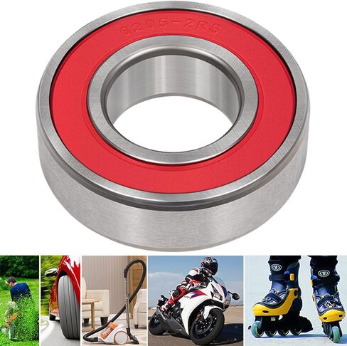 بونبو 10 قطع 6205-2RS(RS) محامل ختم 25x52x15 مم، ختم الصلب والمطاط المزدوج ، محامل كروية التجويف العميق in Kuwait