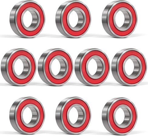 بونبو 10 قطع 6205-2RS(RS) محامل ختم 25x52x15 مم، ختم الصلب والمطاط المزدوج ، محامل كروية التجويف العميق in Kuwait