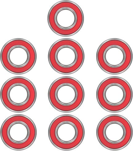 بونبو 10 قطع 6205-2RS(RS) محامل ختم 25x52x15 مم، ختم الصلب والمطاط المزدوج ، محامل كروية التجويف العميق in Kuwait