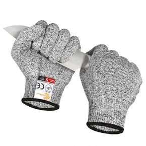 قفازات مقاومة للقطع من Evridwear لحماية سلامة المطبخ من المستوى 5 (صغير، وردي) in Kuwait