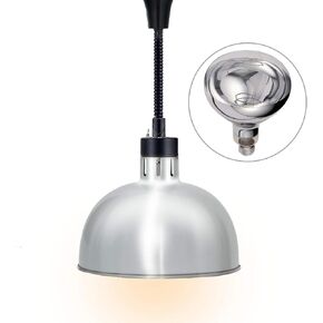 JIAWANSHUN Food Warmer Lamp Food Heat Lamp Warmer with Bulb 250W Commercial Food Warmer Restaurant Supplies or Home Use Food Service Retractable Heat Lamps Catering 290mm (Red) in Saudi Arabia