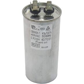 Meter Star ROHS CQC EN60252-1 Universal Air Conditioning Compressor Start-up Capacitor 20-75uf CBB65A-1 450VAC 50/60Hz C S2(P2) SH 40/70/21 Plant Oil (35uf) in Kuwait