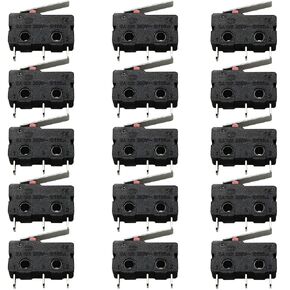 Micro Limit Switch BLLNDX 15PCS Tact Micro Switch with Short Lever
