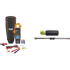 Klein Tools CL445 HVAC Clamp Meter, Auto-Ranging TRMS, NCVT, Measures Voltage, Current, Temperature, Micro Amps, InRush and More 1 1/2-Inch Jaw