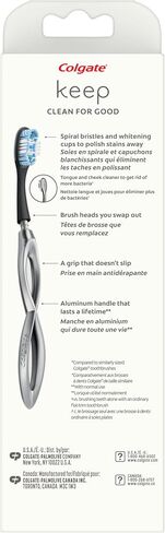 Colgate Keep Manual Toothbrush Whitening Starter Kit - Silver, 1 count in Saudi Arabia