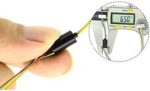 Taidacent Mini Cap Conductive Slip Ring DIY Handheld PTZ Collector Ring Rotating Electrical Contact Connector Small Slip Ring (OD6.5mm 8way 1A) in Saudi Arabia