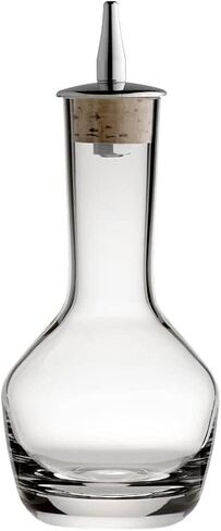 Bitters Bottle - Crystal Glass with Cork and Stainless Steel Dasher Top, 3-ounce Craft Cocktail Bartending Accessories Set of 3 in Saudi Arabia