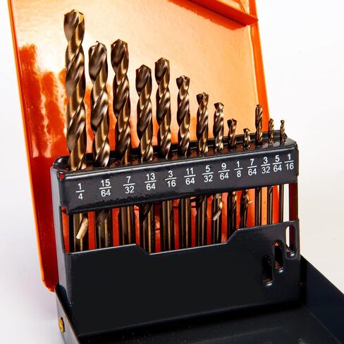 INTOO Hss Cobalt Drill Bits Set 21PCS Triangle Shank,Industry Drill bits with Golden Ratio Tip, in Kuwait