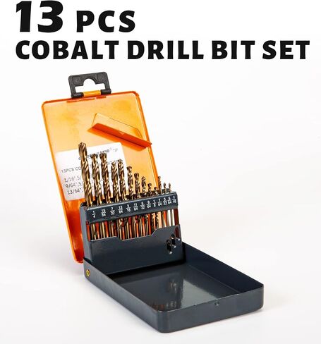 INTOO Hss Cobalt Drill Bits Set 21PCS Triangle Shank,Industry Drill bits with Golden Ratio Tip, in Kuwait