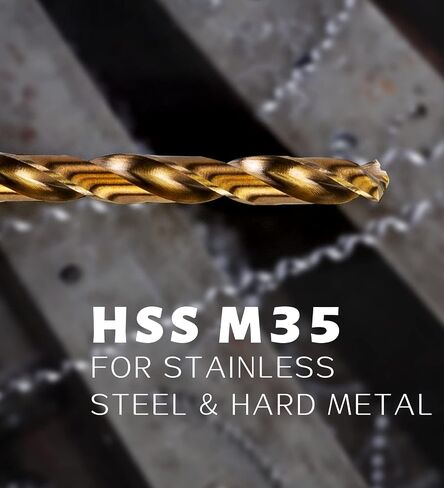 INTOO Hss Cobalt Drill Bits Set 21PCS Triangle Shank,Industry Drill bits with Golden Ratio Tip, in Kuwait