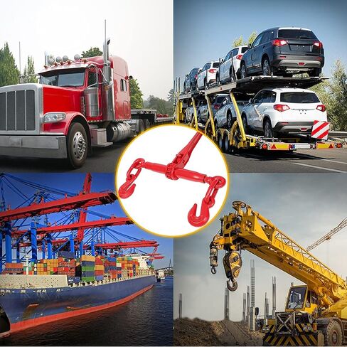 ملف سلسلة Cuilvu، عبوتان 3/8"-1/2" قوة عمل تصل إلى 9200 رطل، قوة كسر تصل إلى 33000 رطل، مناسبة لربط وسحب الأحمال الثقيلة على الشاحنات in Kuwait