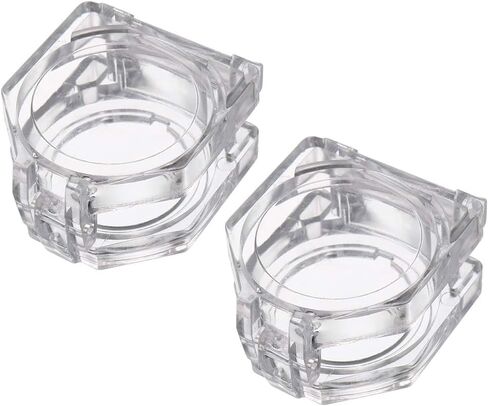 قطعتان من غطاء المفتاح البلاستيكي الشفاف من Uxcell لمفتاح زر ضغط بقطر 22 مم in Kuwait