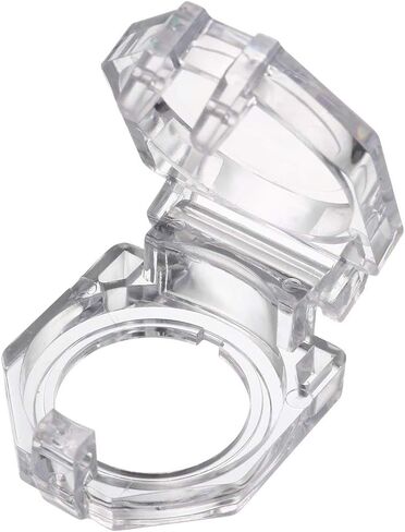 قطعتان من غطاء المفتاح البلاستيكي الشفاف من Uxcell لمفتاح زر ضغط بقطر 22 مم in Kuwait