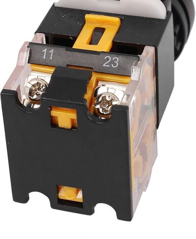 uxcell a16031500ux1771 LA38-203 AC 400V 10A 2 Position ON/Off Rotary Selector Switch Orange 2 Pcs (Pack of 2) in Saudi Arabia