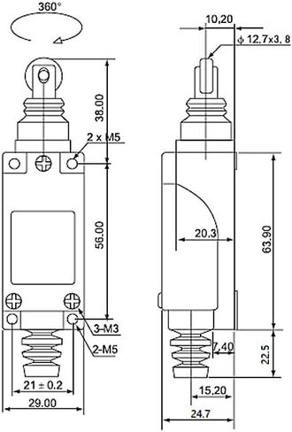uxcell IP65 الحد التبديل 1NC+1NO لمطحنة CNC ليزر بلازما 8112 (2Qty) a18101800ux0407 in Saudi Arabia