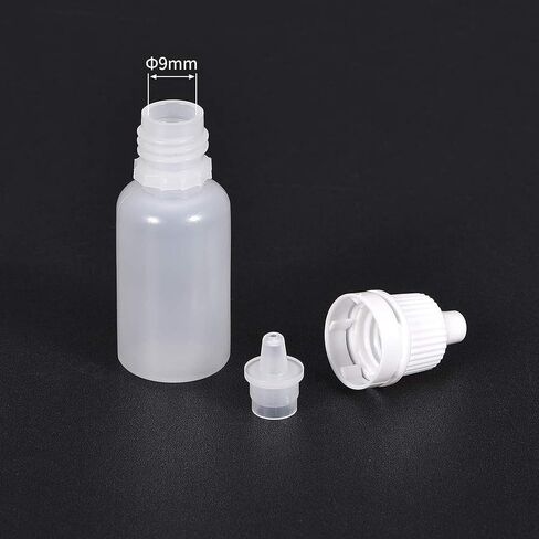 Ofowin [12 قطعة] زجاجة قطارة بلاستيكية، 5 مل / 0.17 أونصة زجاجات صغيرة لقطرات الفم مع غطاء أسود زجاجات سائلة فارغة قابلة للعصر للمذيبات والزيوت والغراء والطلاء والجوهر والسائل الإلكتروني والعصير الإلكتروني والمالحة in Kuwait
