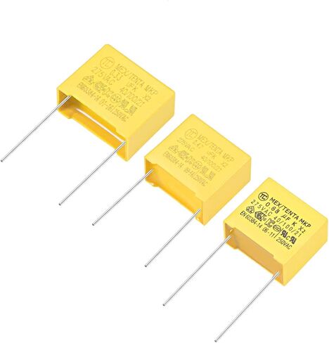 uxcell Polypropylene Safety Capacitors Assortment Kit DIP 275VAC X2 MKP 3 Value - 0.33uF 0.47uF 0.68uF 15 Pcs in Saudi Arabia
