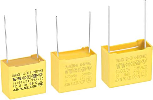 uxcell Polypropylene Safety Capacitors Assortment Kit DIP 275VAC X2 MKP 3 Value - 0.33uF 0.47uF 0.68uF 15 Pcs in Saudi Arabia
