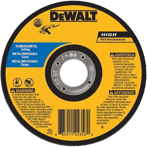 ديوالت عجلة قطع رفيعة من سي فري DW8725S، 6 انش × 0.045 انش × 7/8 انش in Kuwait