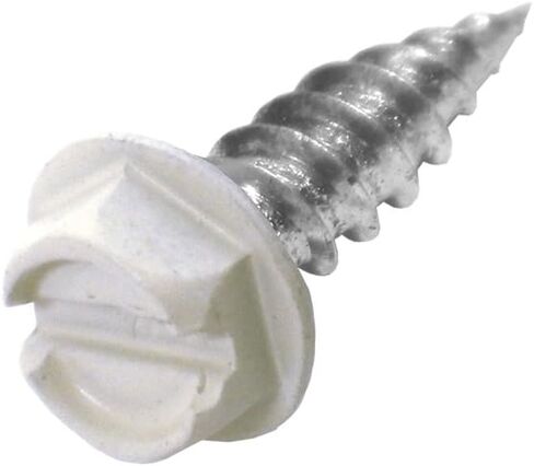 Malco - HW8X3/4 ZWG HW8X3/4ZWG Sheet Metal Screw (100 Pack), 3/4" Length, White in Saudi Arabia
