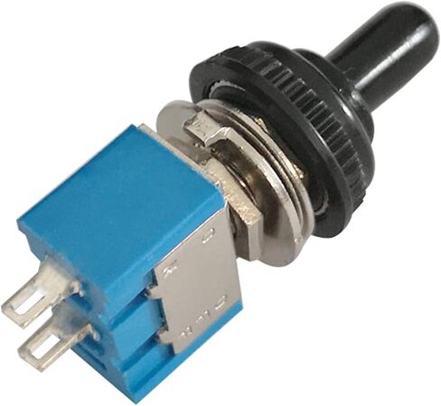 CESFONJER 10 قطعة مفتاح قفل صغير | Mts-101 NO/Off مفتاح تبديل مصغر صغير لوحة قيادة السيارة SPST 2Pin التيار المتناوب 125 فولت/6A ، 250 فولت/3A + 10 قطعة غطاء مقاوم للماء in Kuwait