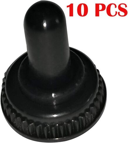 CESFONJER 10 قطعة مفتاح قفل صغير | Mts-101 NO/Off مفتاح تبديل مصغر صغير لوحة قيادة السيارة SPST 2Pin التيار المتناوب 125 فولت/6A ، 250 فولت/3A + 10 قطعة غطاء مقاوم للماء in Kuwait