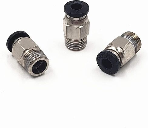 PC4-M10 Male Straight Pneumatic PTFE Tube Push In Quick Fitting Connector for E3D-V6 Long-Distance Bowden Extruder 3D Printer (Pack of 10pcs) in Saudi Arabia