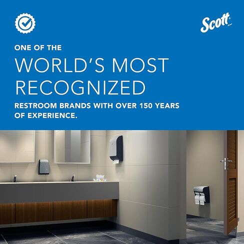 Kimberly-Clark Scott Essential Double Roll Coreless Toilet Paper Dispenser (09605),, Pearl White in Saudi Arabia
