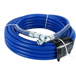 50ft x 1/4" Airless Paint Spray Hose, Blue Color 15m Light Flexible Fiber Tube, High Pressure Sprayer Tube (15m) in Kuwait