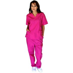 طقم فرك نسائي من M&M SCRUBS، قميص وسروال طبي