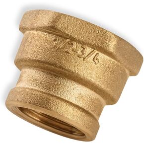 تقليل اقتران 1/2 بوصة أنثى × 3/4 بوصة أنثى أنثى أنثى مترابطة النحاس البناء NPT in Kuwait
