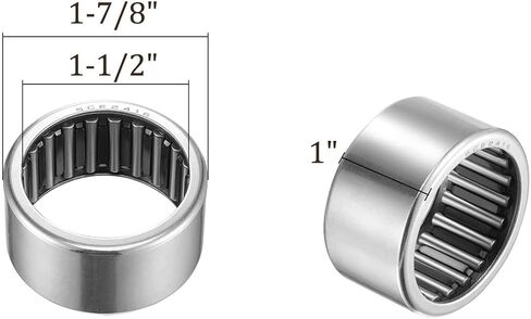 Kozelo SCE2416 Needle Roller Bearings - [1-1/2" x 1-7/8" x 1"] Open End for Gearbox Use, Chrome Steel Rollers in Saudi Arabia