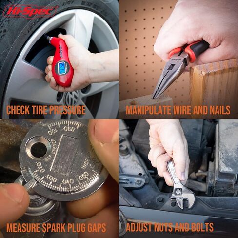 Hi-Spec 49pc Tool Kit - Comprehensive Tool Set for Home & Garage, Essential for Everyday Tasks - Basic Tool Kit for Various DIY Projects in Saudi Arabia