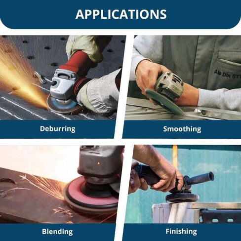 مواد كاشطة معيارية 4.5 بوصة × 7/8 بوصة مطلية بالإستيرات من النوع 29 قرصًا قلابًا للألمنيوم أو المعادن الناعمة الأخرى، أقراص طاحونة الزوايا للصنفرة والتشطيب والطحن وإزالة الأزيز (10 عبوات) - 36 حبيبة in Kuwait