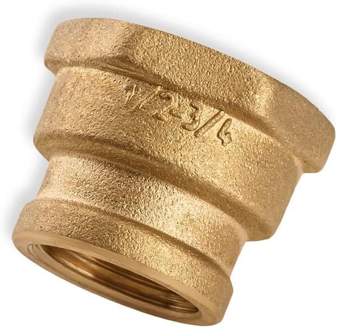 تقليل اقتران 1/2 بوصة أنثى × 3/4 بوصة أنثى أنثى أنثى مترابطة النحاس البناء NPT in Kuwait