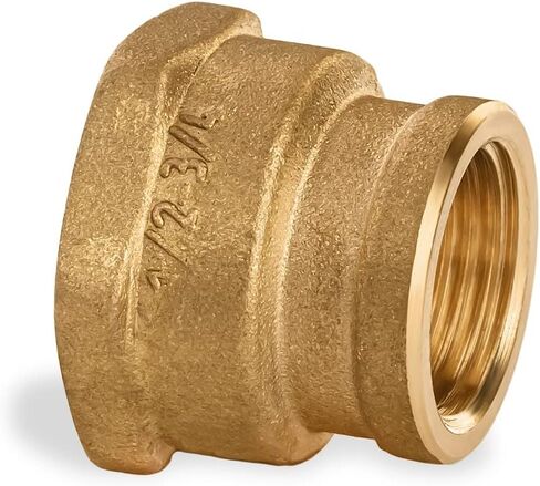 تقليل اقتران 1/2 بوصة أنثى × 3/4 بوصة أنثى أنثى أنثى مترابطة النحاس البناء NPT in Kuwait