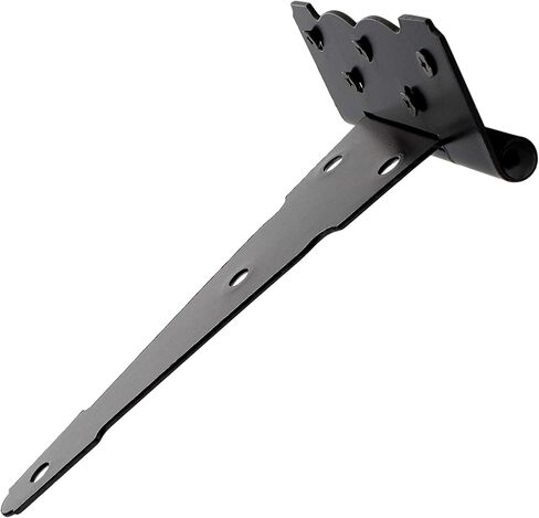 رورال 365 مفصلات باب مثلثة 4 قطع - مفصلات باب مزخرفة 8 انش على شكل حرف T بنمط مزرعة مفصلات باب الحظيرة سوداء غير لامعة in Kuwait