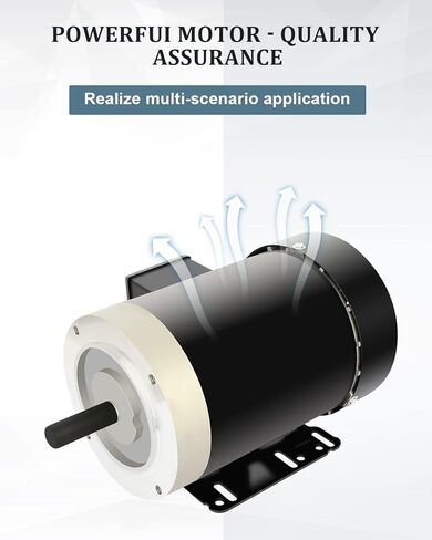 محرك كهربائي 1HP 1725 دورة في الدقيقة للأغراض العامة محرك ثلاثي الطور 56C إطار 5/8 بوصة قطر العمود غلاف فولاذي مدرفل 60 هرتز 230 فولت/460 فولت TEFC in Kuwait