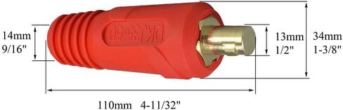 RIVERWELD TIG كابل لحام لوحة موصل المكونات DKJ35-50 315Amp Dinse تركيب سريع 2 قطعة in Kuwait