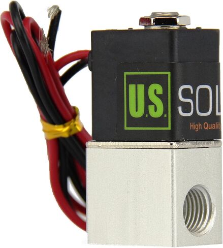 U.S. Solid 1/8inches NPT Electric Solenoid Valve 12 V DC 2 way Normally Closed Air Valve from U.S. Solid in Saudi Arabia