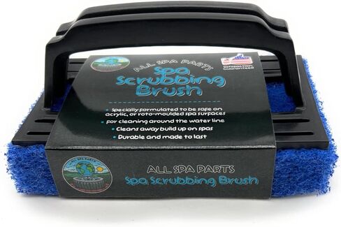 Handled Bath Scrubber, Bathroom Scouring Pad, Heavy Duty Cleaning Sponge Scrub Brush, Non-Scratch Remove Soap Scum, for Cleaning Shower Tile Bathtube Sink Spas Hot Tubs, Swimming Pool Step & Corner in Saudi Arabia