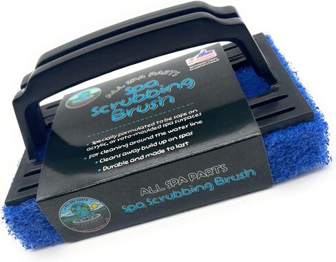 Handled Bath Scrubber, Bathroom Scouring Pad, Heavy Duty Cleaning Sponge Scrub Brush, Non-Scratch Remove Soap Scum, for Cleaning Shower Tile Bathtube Sink Spas Hot Tubs, Swimming Pool Step & Corner in Saudi Arabia