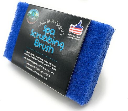Handled Bath Scrubber, Bathroom Scouring Pad, Heavy Duty Cleaning Sponge Scrub Brush, Non-Scratch Remove Soap Scum, for Cleaning Shower Tile Bathtube Sink Spas Hot Tubs, Swimming Pool Step & Corner in Saudi Arabia