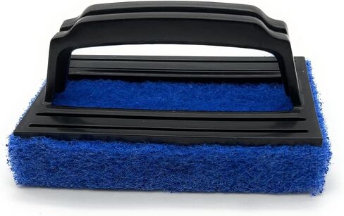 Handled Bath Scrubber, Bathroom Scouring Pad, Heavy Duty Cleaning Sponge Scrub Brush, Non-Scratch Remove Soap Scum, for Cleaning Shower Tile Bathtube Sink Spas Hot Tubs, Swimming Pool Step & Corner in Saudi Arabia