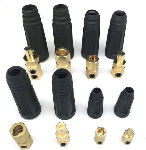 KINGQ كابل لحام موصل سريع زوج DINSE-Style 300Amp-400Amp (#1-2/0) 50-70 SQ-MM 2-set in Kuwait