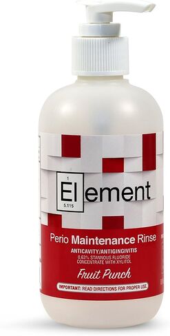 Stannous Fluoride Mouthwash - 10 Fl. Oz. 0.63% Antimicrobial Perio Rinse - Alcohol Free, Dye Free, Paraben Free - Refreshing Spearmint Flavor in Saudi Arabia