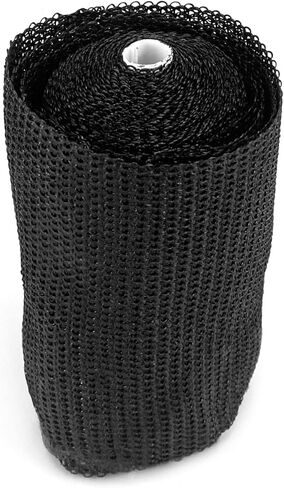 QWORK Fiberglass Repair Wrap, 4" x 15' PVC Pipe Repair Flexible Waterproof Sealing Tape, Quick Curing Repair Winding Tape for Water Pipe Exhaust Wrap Quick Repair in Kuwait